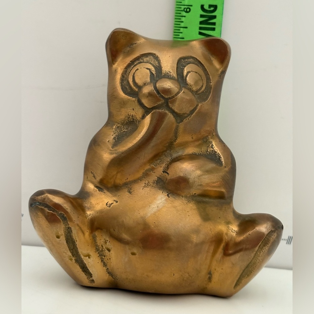 Solid Brass Panda Bear